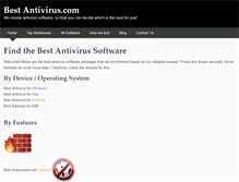 Tablet Screenshot of bestantivirus.com
